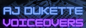 AJ Dukette Voiceovers Brand Logo